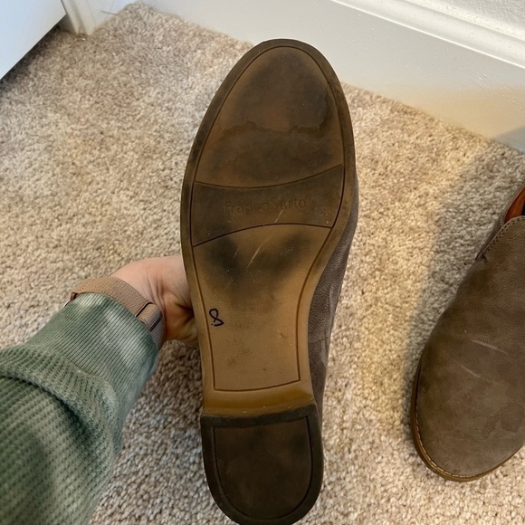 FRANCO Sarto Women’s Brown Leather Booties Size 8 - Picture 6 of 8